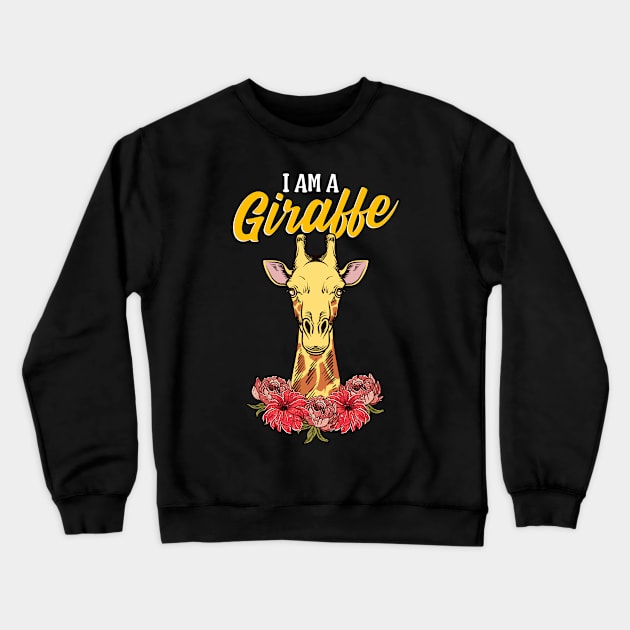 I'm A Giraffe Cute Baby Giraffe Adorable Animal Crewneck Sweatshirt by theperfectpresents